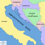 Какое море в Черногории? (название, показать на карте)
